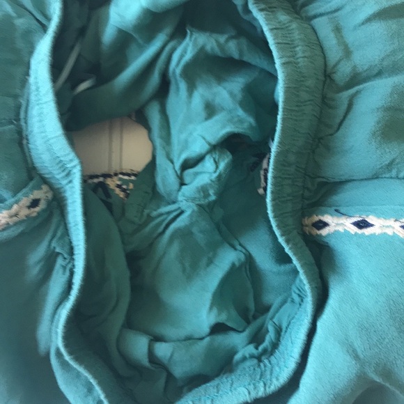 Anthropologie hei hei shorts embroidered green cream - Picture 12 of 16